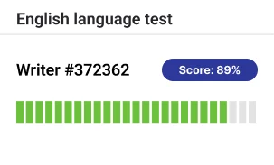 2. English proficiency test
