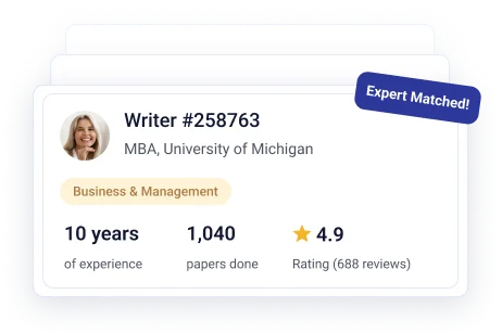 With 50+ subjects covered, we’ll pair you with an advanced degree holder who already knows your topic inside and out.