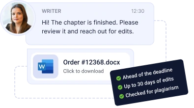 Receive your final draft